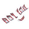 ABS Matte Black Steering Wheel Cover Button Decoration Stickers Trim For  3ehg FJ Cruiser 2007-2021 Accessories GEJ5