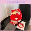 Charming Mushroom Crochet Drawstring Bucket Bag For Kids Boys And Girls Stylish Mini Backpack