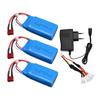 7.4V 1500mAh Lipo battery With Charger For Wltoys 12428 144001 A979-B RC Car battery Spare parts 2S 7.4 V 1500 mah 903462 T plug