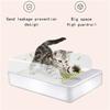 Removable Cover Cat Sand Litter Box Cats Toilet Pet Supplies Lid Cat Litter High-Sides Design Pet Litter Box Pet Supplies Kitten