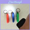 Portable Solar Powered Led Flashlight Keychain With Hand Crank For Outdoor Camping