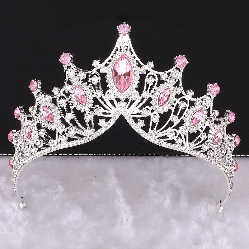 Bridal Crown Tiara Princess Birthday Rhinestone Crown Atmospheric Wedding Dress Accessories