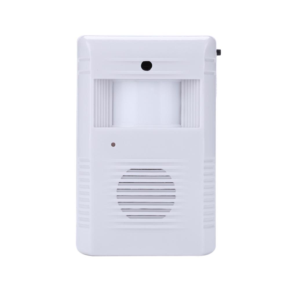 White Entry Visitor Doorbell Wireless Induction Visitor Door Bell Smart Alert System Convenient for Business Store