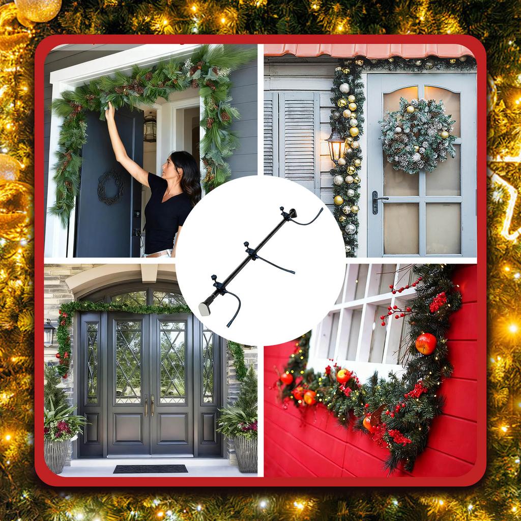 Heavy duties Variable Door Hanger For Seasonal Decorations Rustproof Metal Construction Quick Build No Tools Needed