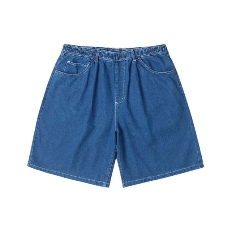 

Converse Summer Fun Series SS24 Solid Color Elastic Loose Casual Shorts Men Bottoms Blue 10026507-A01