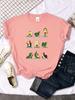 Woman T-Shirt Avocado Teaches You To Practice Yoga Printing Blouses Womensfashion Oversize Blouses Funny Fruit Ladies Tshirts