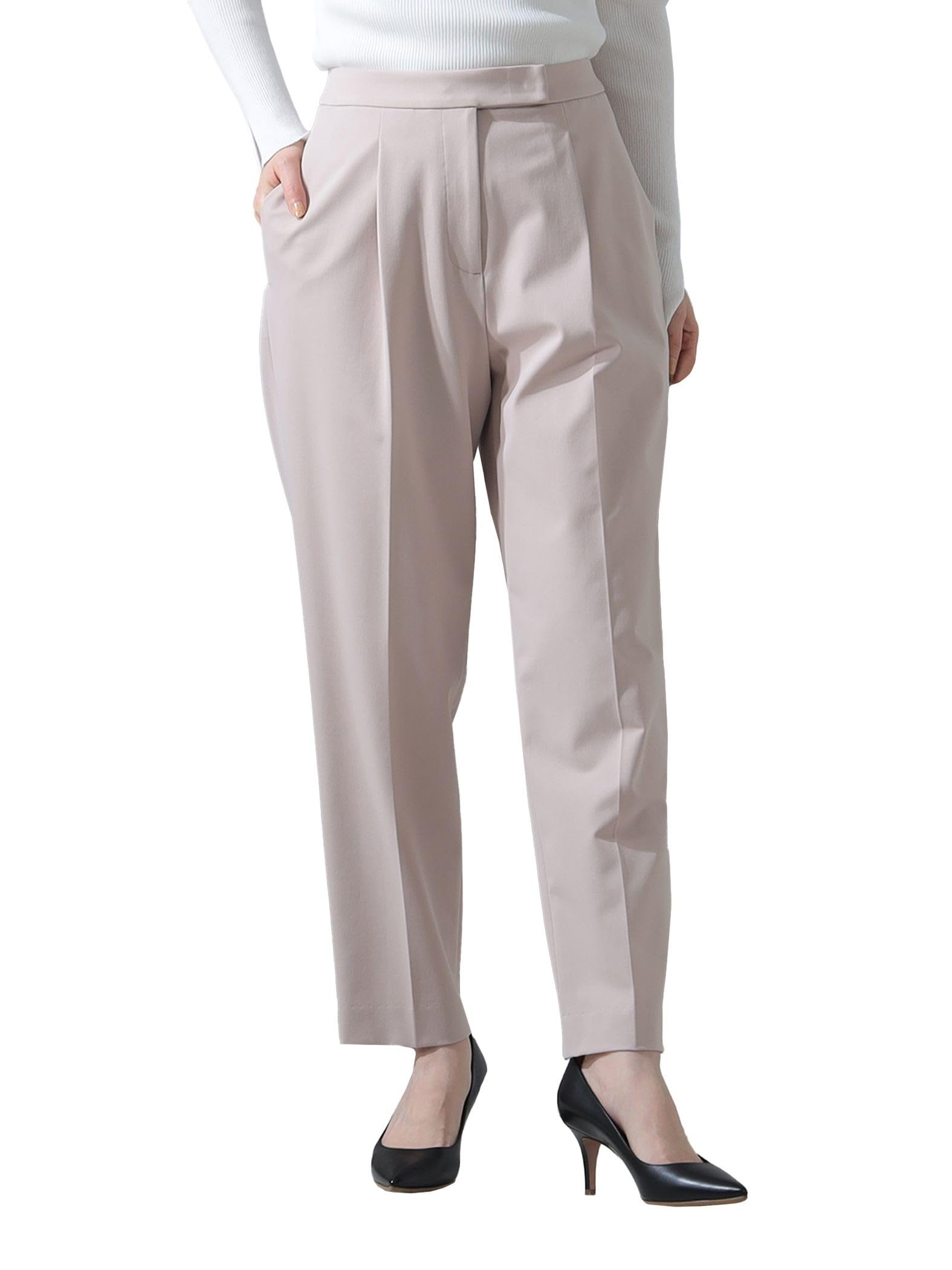 

Брюки женские двусторонние Beams Tetron Rayon Stretch Tuck, размер 36 Demi-Luxe, розовые, розовый