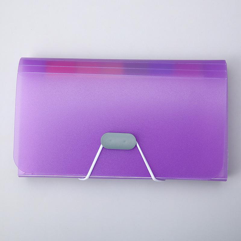 A6 Waterproof 13-Pocket Mini Accordion Document Holder