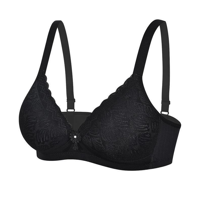 

Сексуальный европейский и американский бюстгальтер пуш-ап большого размера без косточек и с защитой от провисания, полноразмерное нижнее белье M чёрный