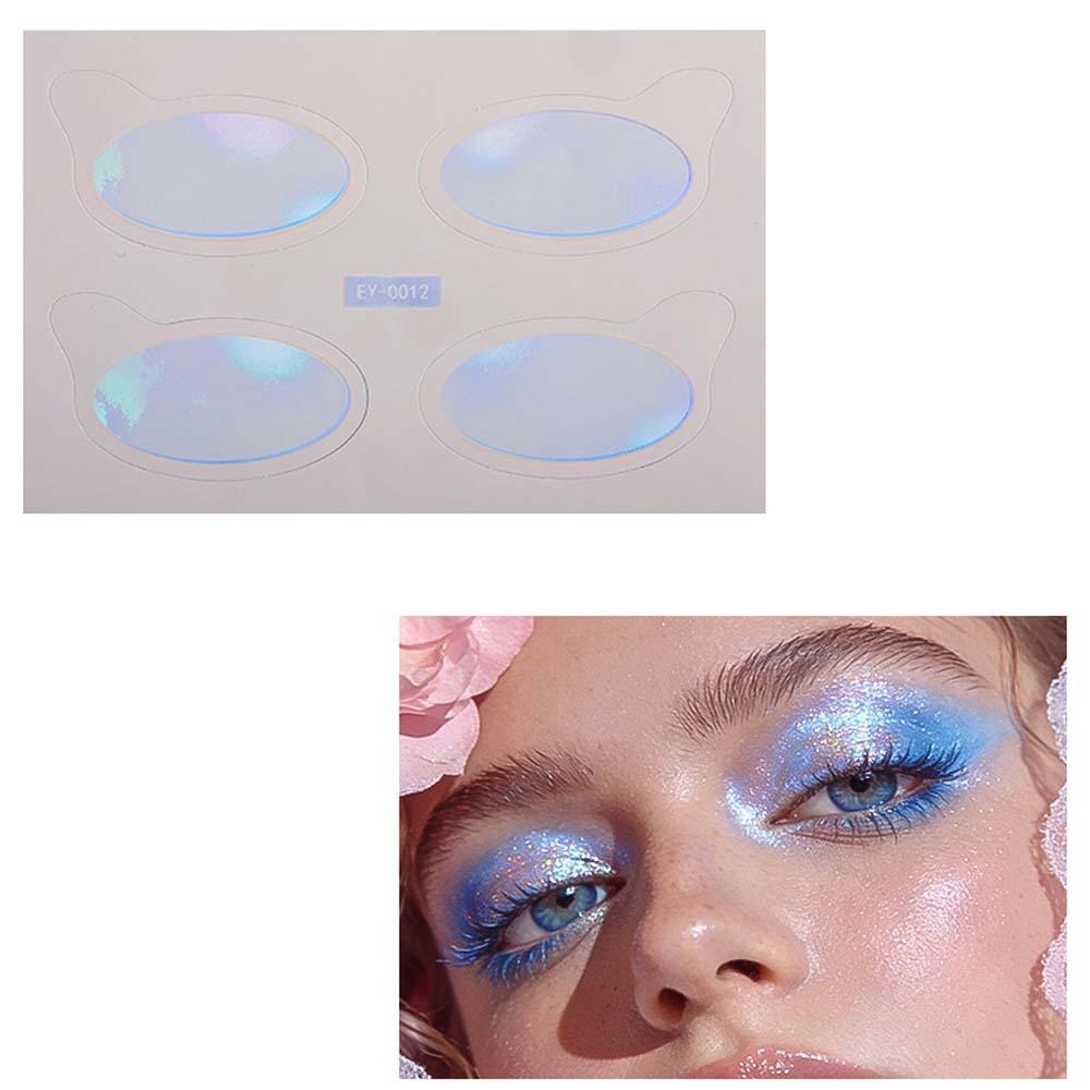 Fake Tattoo Eye Shadow Tattoo Stickers Eye Shadow Paste Feel Flash Change Color Tattoo Decals High Gloss Waterproof