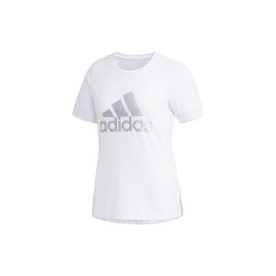 Sportliches kurzärmeliges T-Shirt Damen Oberteile Weiß DY8612