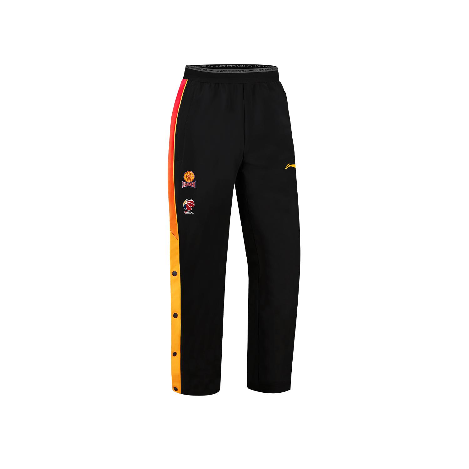 

Li Ning 25-26 Season CBA Shanxi Team Winter Fleece Warm Straight Loose Casual Knitted Sweatpants Fitness Running Zipper Pocket Long Pants AKLVG51-1 3XL