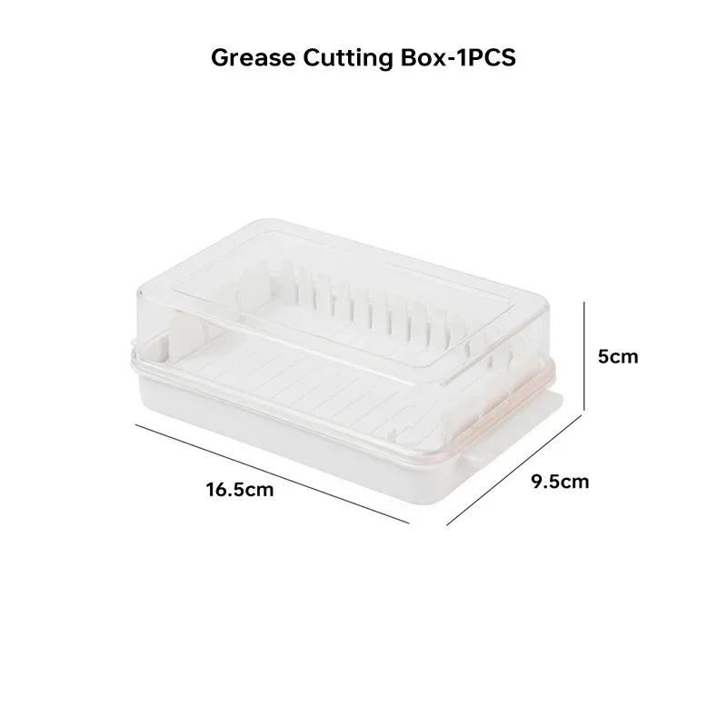 

2026 New Butter Slicer Cutter Dish Airtight Box Stick Slicer Container Lid for Fridge Butter Divider Storage Box Case