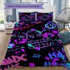 Vivid Graffiti Pattern Bedding,Quilt Set Quilt Cover Pillowcase Home Birthday Gift (1*duvet Cover+2*pillowcase,without core)SSJT0917523