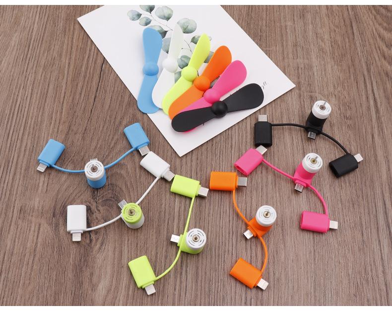 Creative Mini Handheld USB Fan for Android, Type-C, and Apple Devices