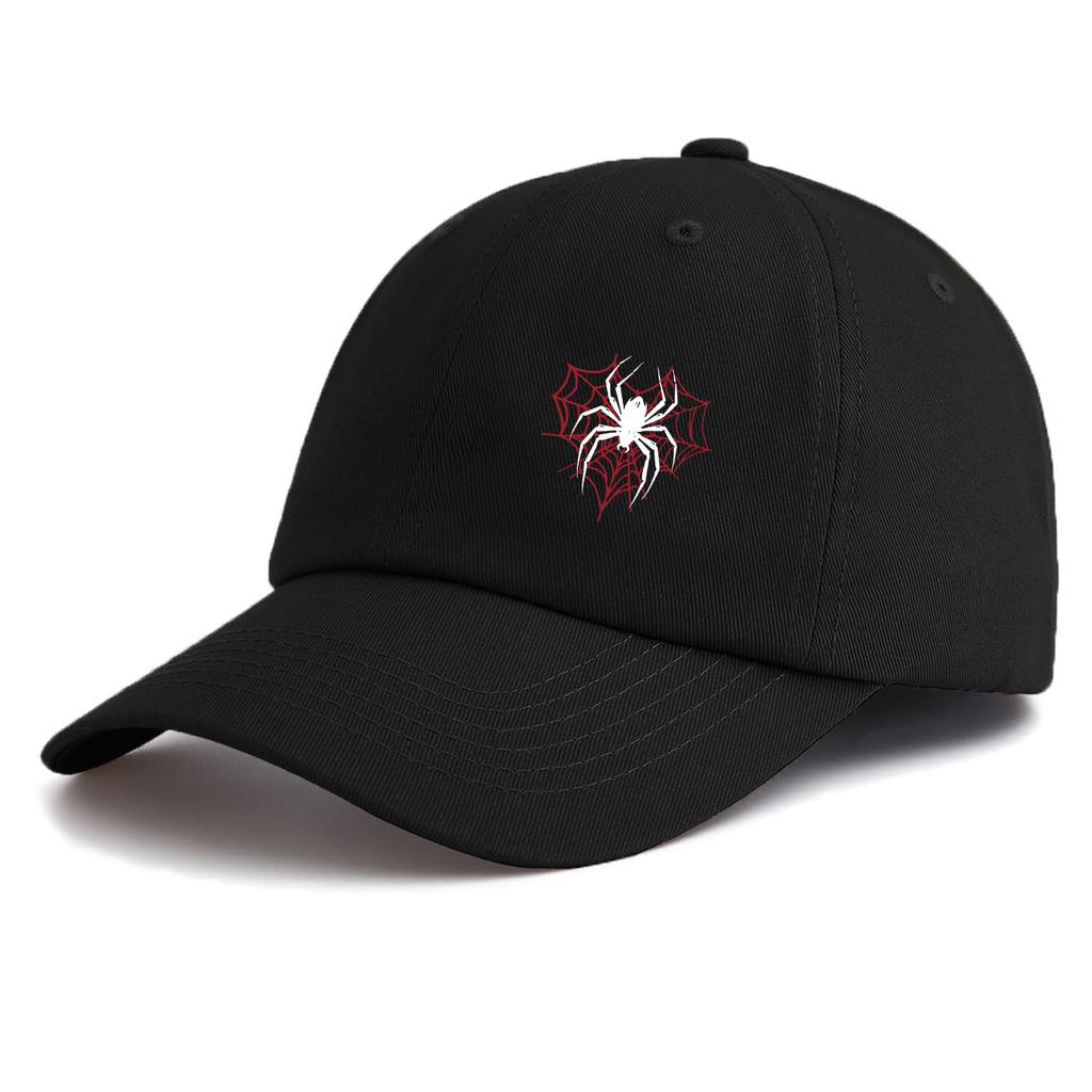 1pc Spider Print Baseball Cap for Adults,Minimalist Retro Style Casual Soft Adjustable Dad Hat,Perfect for Daily Wear,outdoor
