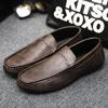 Fashion Genuine Leather Luxury Brand Men Loafers Men Casual Shoes Italian Moccasins Breathable Slip On Men Driving Shoes Chaussure Homme