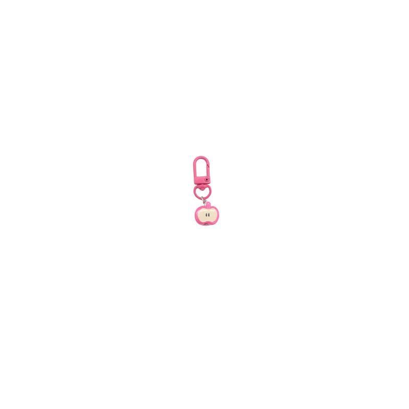 Vibrant 3D Apple Keychain Charm - Cute Gift for Friends