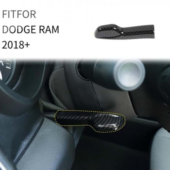 

Carbon Fiber Steering Wheel High Adjust Decor Cover Trim For Dodge Ram 1500 18+
