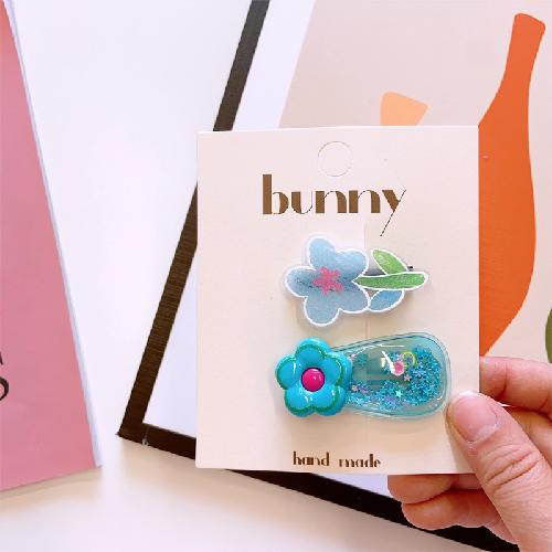 

Korean Style Children Summer Flower Hair Clips Sweet and Cute Bangs Hairpins for Baby Girls Sparkling BB Clips Acrylic Headwear