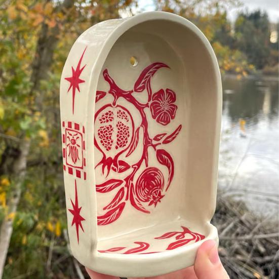 Candlestick Plate Synthetic Resin Lightweight Hand-Painted Decorative Tray with Star Owl Patterns Home Decor