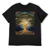Kosmisch Yggdrasil T-shirt douane voor een jongen anime kleding heren t-shirts