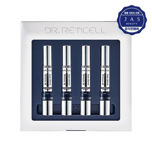 

JAS Dr. Reticell Super Derma Retinol 4X Ampoules (4ea) / Improves wrinkles, blemishes, and freckles / Improves skin elasticity