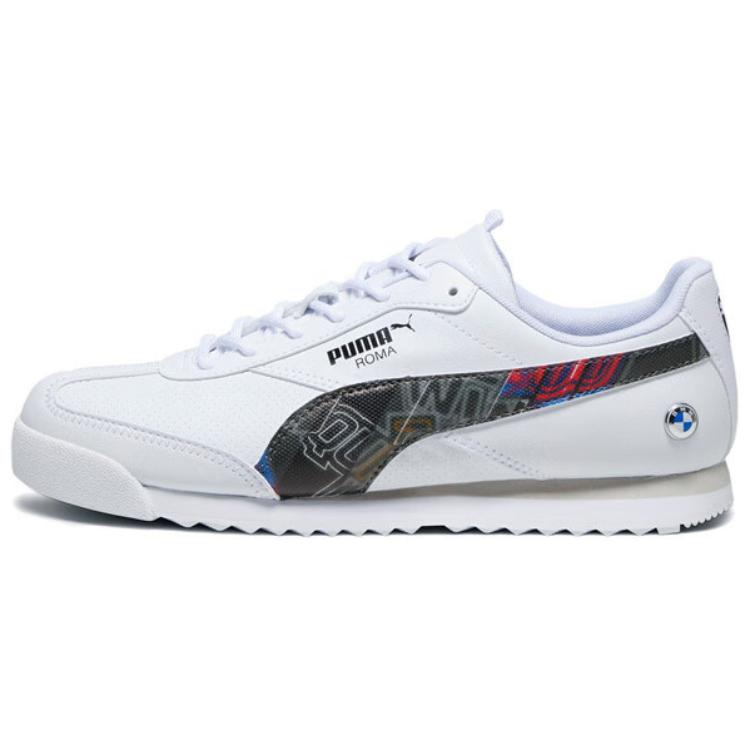 New PUMA BMW MMS Roma Via Low Top Casual Shoes Unisex White 307780-02
