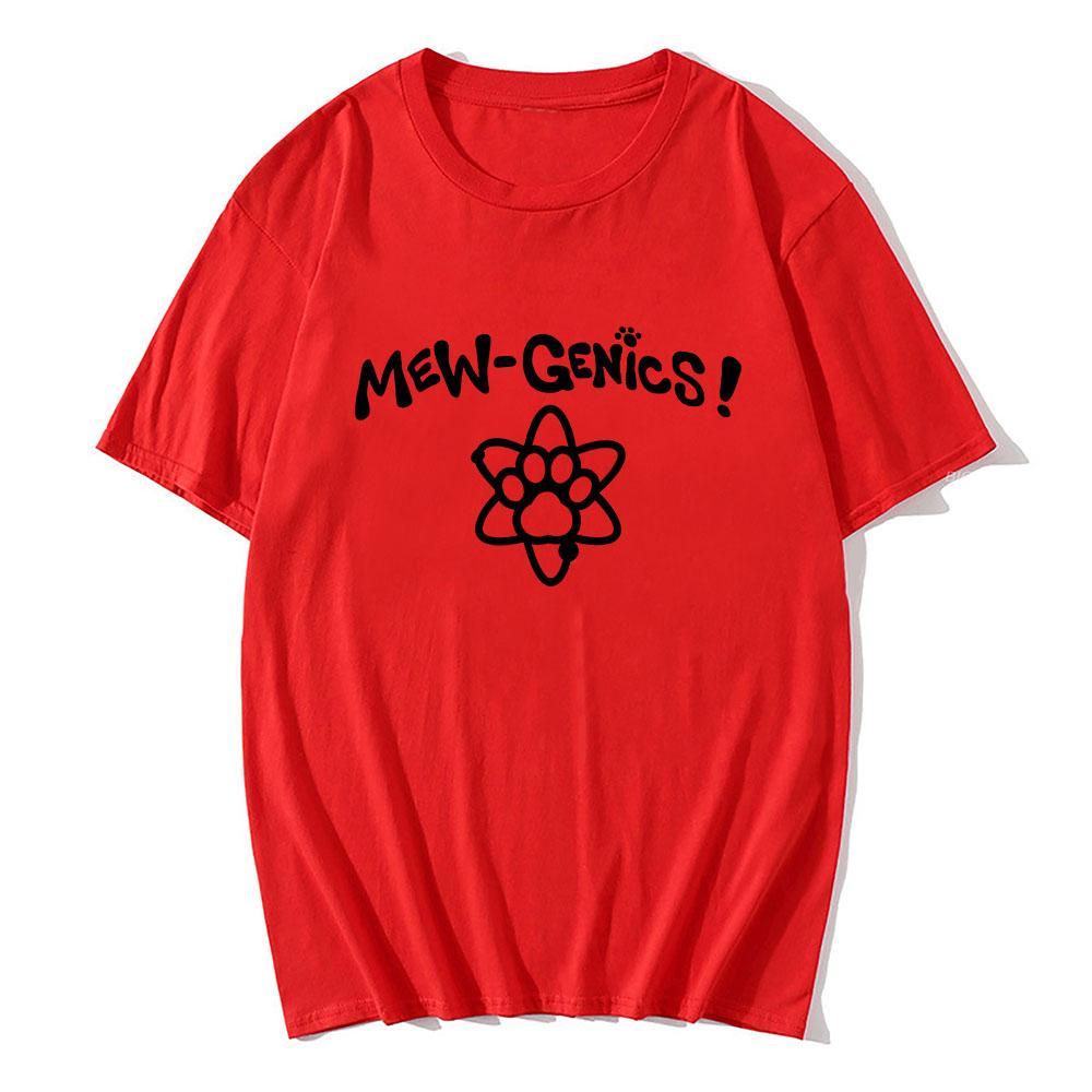 

MEWGENicS Icon Graphic T-shirt Unisex Streetwear Short Sleeve Cotton O-neck Tshirts Casual Summer Comfortable Male T Shirt Merch XS красный