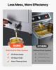 VEVOR Commercial Electric Deep Fryer, Upgrade Dual Tank 14 L Oil Capacity, 5000W Stainless Steel Countertop Fryer with Baskets & Lids