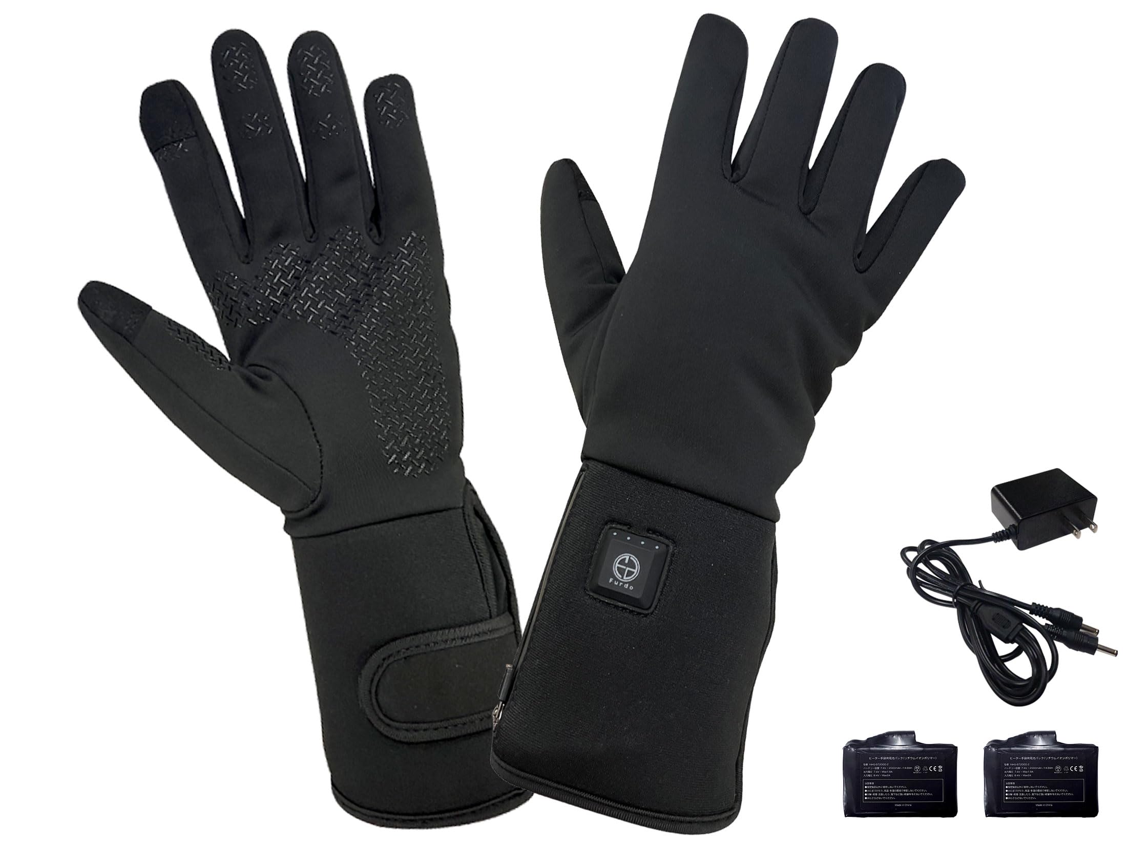 

MTK Furdo Electric Heated Smart Heated Gloves with Boost Rechargeable Electric Heated Perfect for Outdoor and Cold Weather Protection Gloves, Large, чёрный