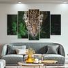 5 Panels Leopard Grass Posters Wall Art Picture for Living Room Animal Canvas Painting Home Decoration Landscape Prints No Frame