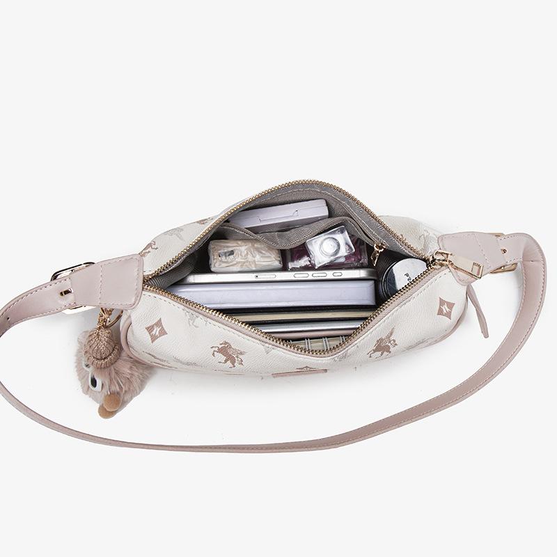 Versatile Trendy Texture Woven Pattern Women'S Bag Foreign Casual Messenger Bag Fashionable Shoulder Dumpling Bag
