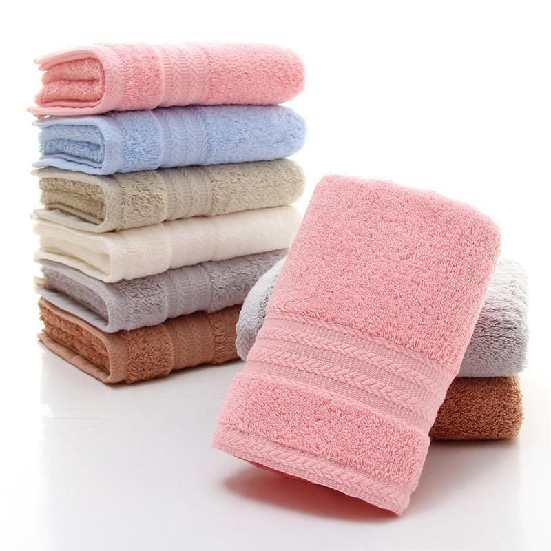 Luxurious Thick Cotton Towel For Babies Highly Absorbent Pure Cotton Long Staple Fabric In Various Colors