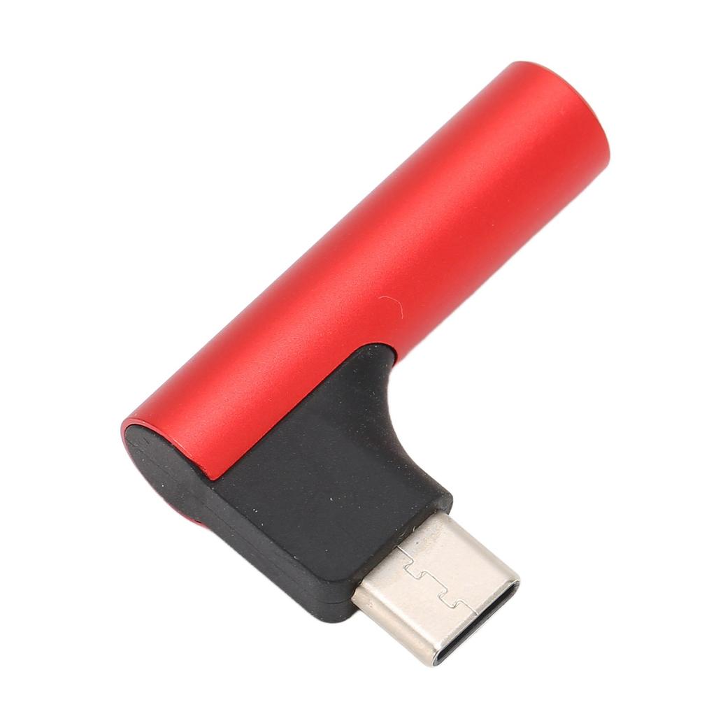 USB C to 3.5mm Sound Headphone   Adapter Type C     Stereo Mic HiFi Right Angle Dongle for Earphone