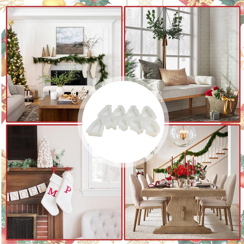 Nativity Scene Silicone Mold Jesus Template Christmas Silicone Molds For Plaster Clay Scented Candles Halloween New Year Crafts