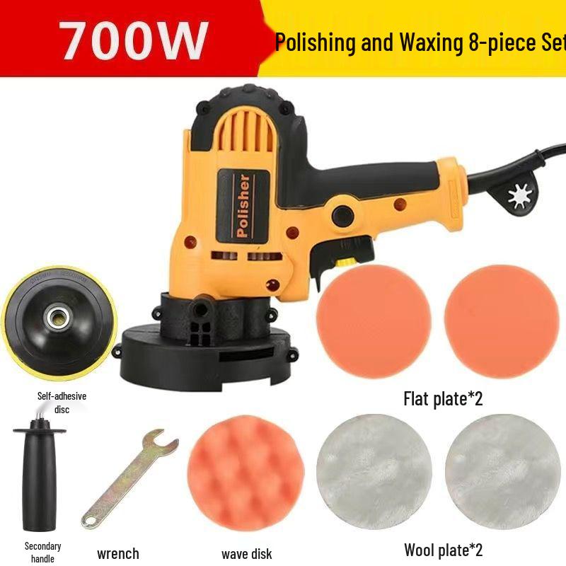220V Car Polisher & Scratch Remover Set - Waxing, Glazing, Polishing, Grinding Tool for Home Use