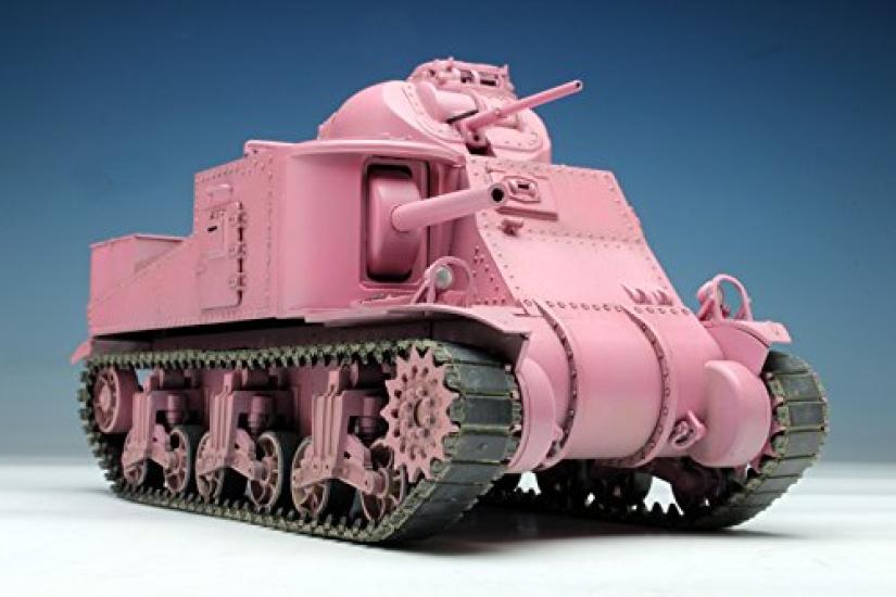 Platts Girls Panzer M3 Medium Tank Lee Rabbit Team Plastic Model GP16 1/35 &