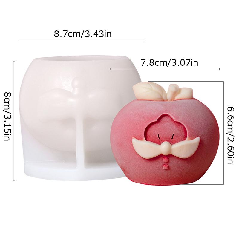 

1 шт. Яблоко Рождество старик креативный самодельный гипсовый мусс торт силиконовая форма