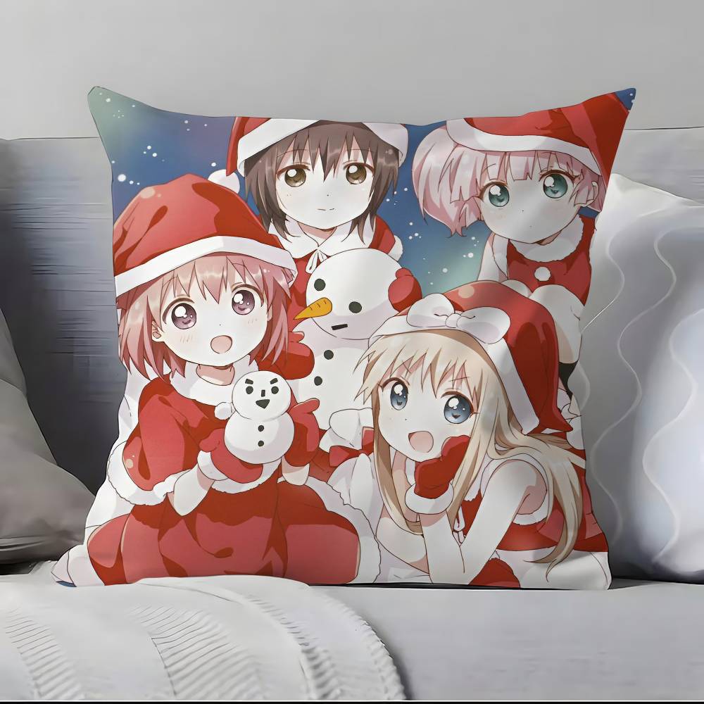 Yuru Yuri Pillow Case Pillowcase Soft Skin Friendly & Comfortable With A Hidden Zipper