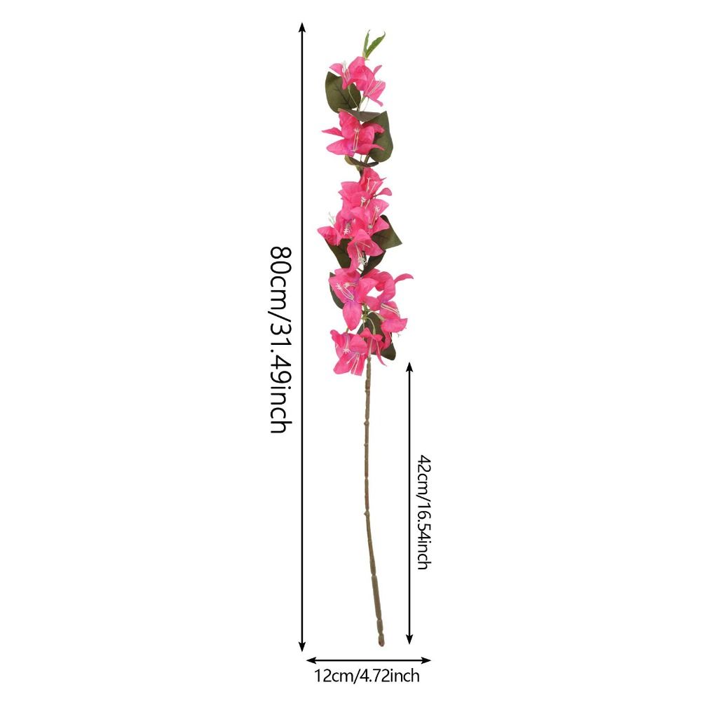 Blumig Realistisch Künstliche Bougainvillea Groß Seide Seidenblume Hängende Ranken 80cm Lang Birnblütenzweig Hochzeitsdekoration
