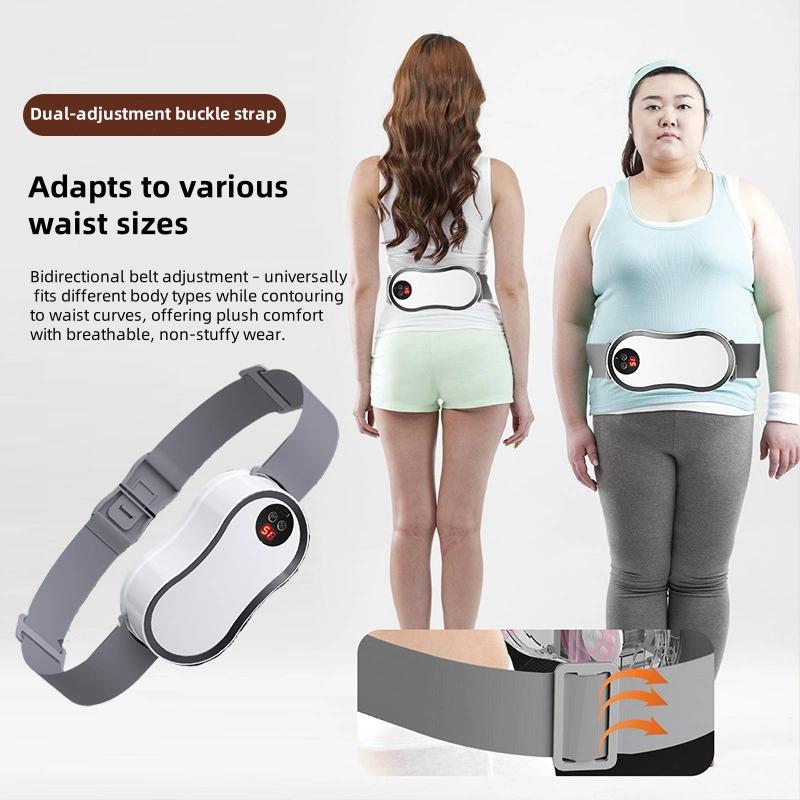 Electric Lumbar Massager Belt with Remote Control Rechargeable Percussion Massage with Vibration & Tapping for Back Relaxation