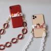 Neue Cartoon Universal Nette Candy Weihnachten Lanyard Zurück Clip Für Hängende Halsband Crossbody Schnur Telefon Fall Zurück Halterung Clip