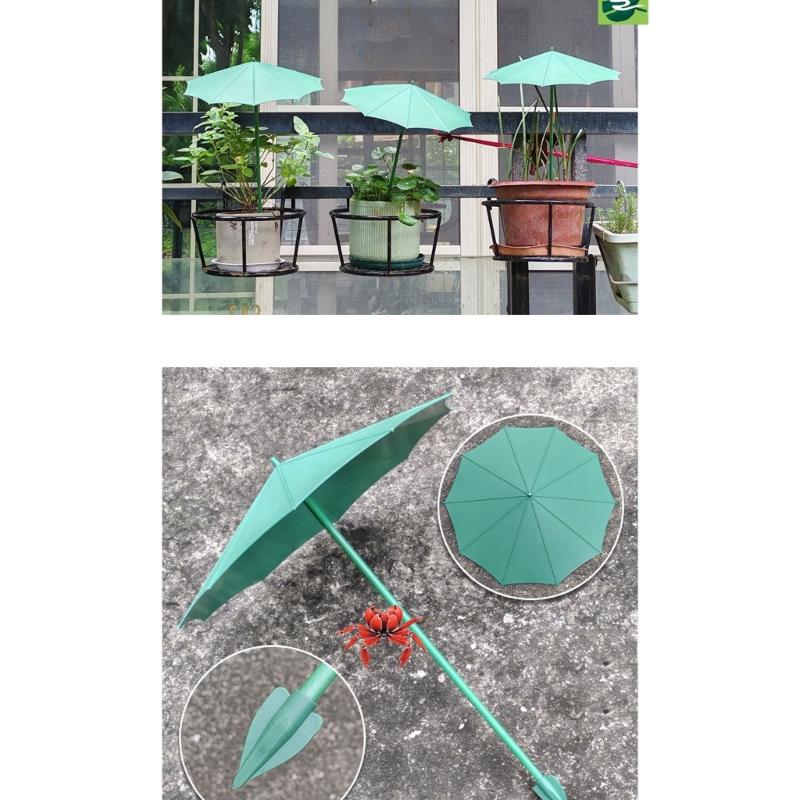 Plant Umbrella For Outdoor Plant Adjustable Sunshade for Garden Rainproof Umbrella Outdoor Ground Umbrella Garden Bed