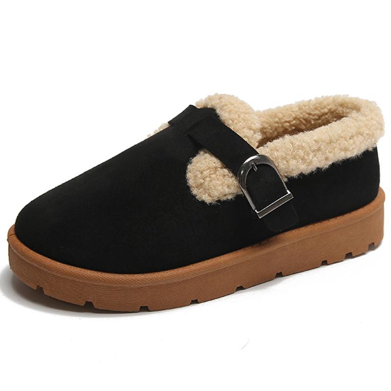 

Сапоги Мех Зимняя обувь для женщины Слипоны Ботильоны Зимняя обувь Женская повседневная меховая обувь Черные Снежные ботинки Женские Тренды 38 чёрный