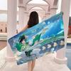 Genshin Impact Game Microfiber Printed Beach Towel Mountain Climbing Yoga Beach Swimming Running Absorbent Soft Towel