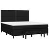 3136535 vidaXL Divan Bed with Mattress Black 180x200 Cm Fabric
