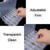 2 Set [Transparent Storage Box] A durable transparent plastic storage box with 10/15 compartments—enlarged and thickened