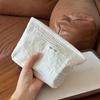 Portable White Lace Makeup Bag Zippered Multi-purpose Cosmetic Pouch Waterproof Lipstick Headphone Storage Travel