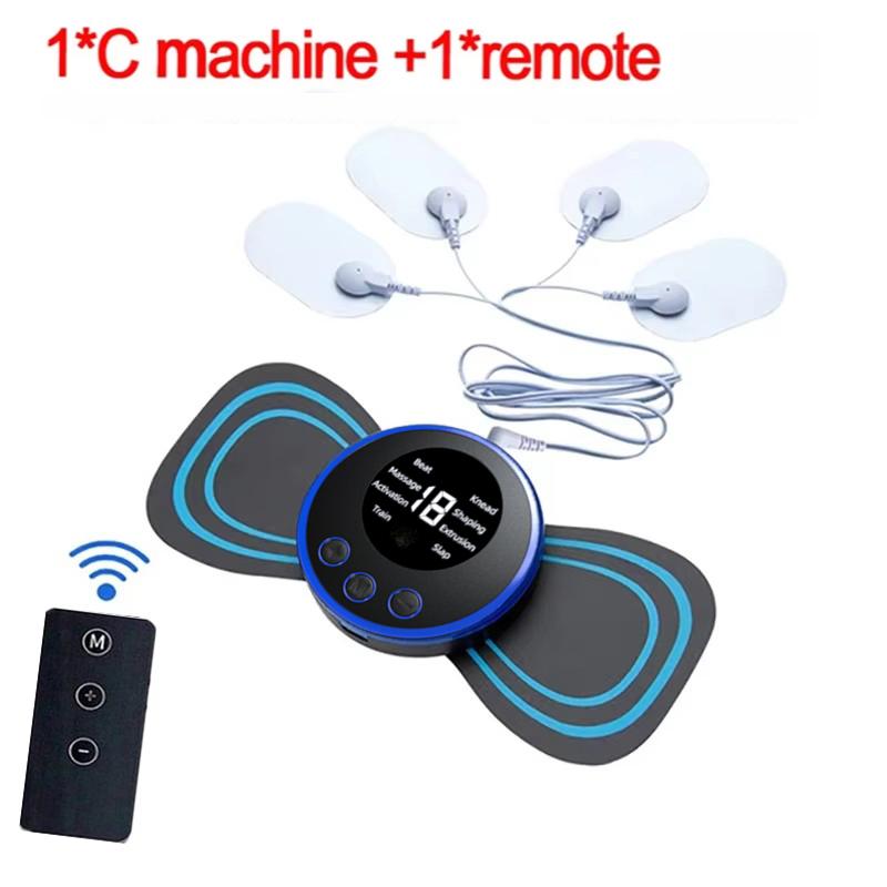 Ems Electric Pulse Neck Massager With 8 Massage Modes, 19 Levels Of Intensity, Deep Relaxation Massage Pads